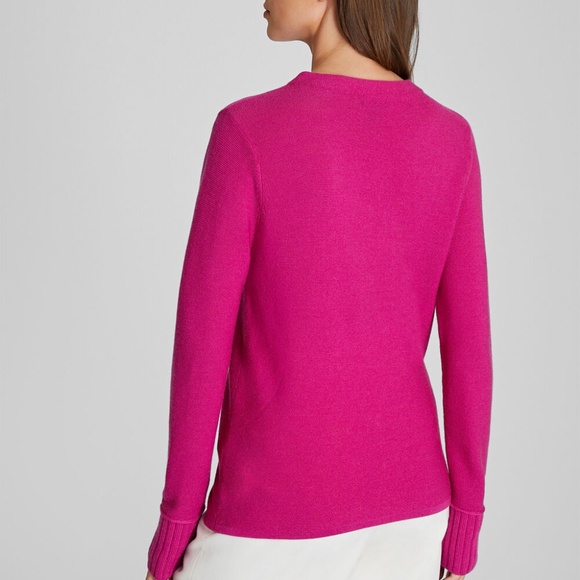 Tommie Wool Crewneck - New With Tags - NEVER WORN - Hot Pink - Picture 2 of 5